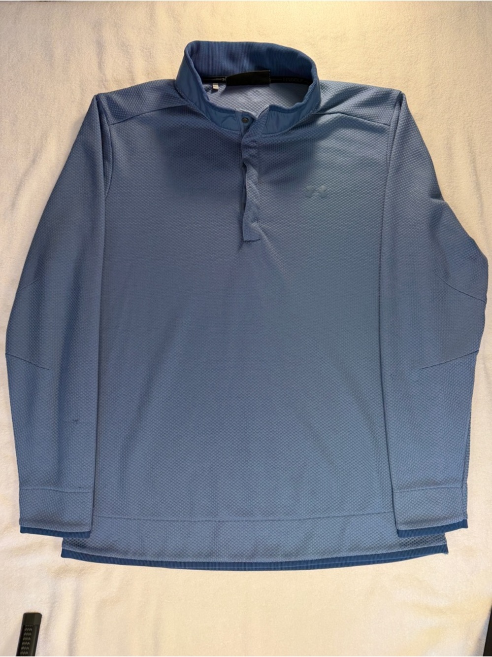 Under Armour Golf ColdGear Pullover XXL Blue Loose Fit 1/4 Snap Athletic